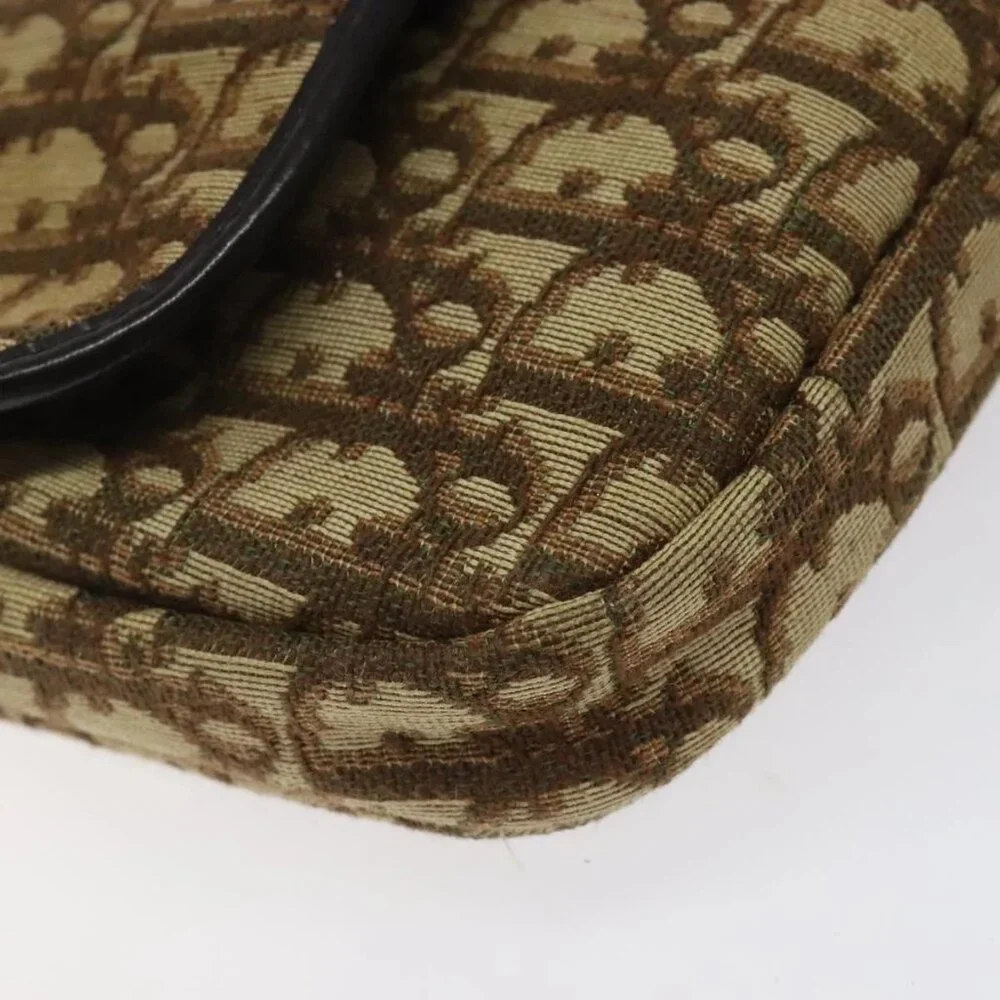 Christian Dior Trotter Canvas Shoulder Bag Brown Gold Auth 123499 - Picture 5 of 16